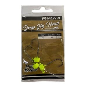 Ryuji Drop Jig Head Zoka 3gr No:1  3 Adet Yellow