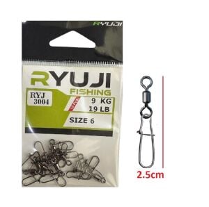 Ryuji RYJ 3004 No:6 Klipsli Fırdöndü (10 Adet)