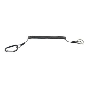 Powerex Spiral Karabinalı Balıkçı Askı Aparatı 21cm Siyah