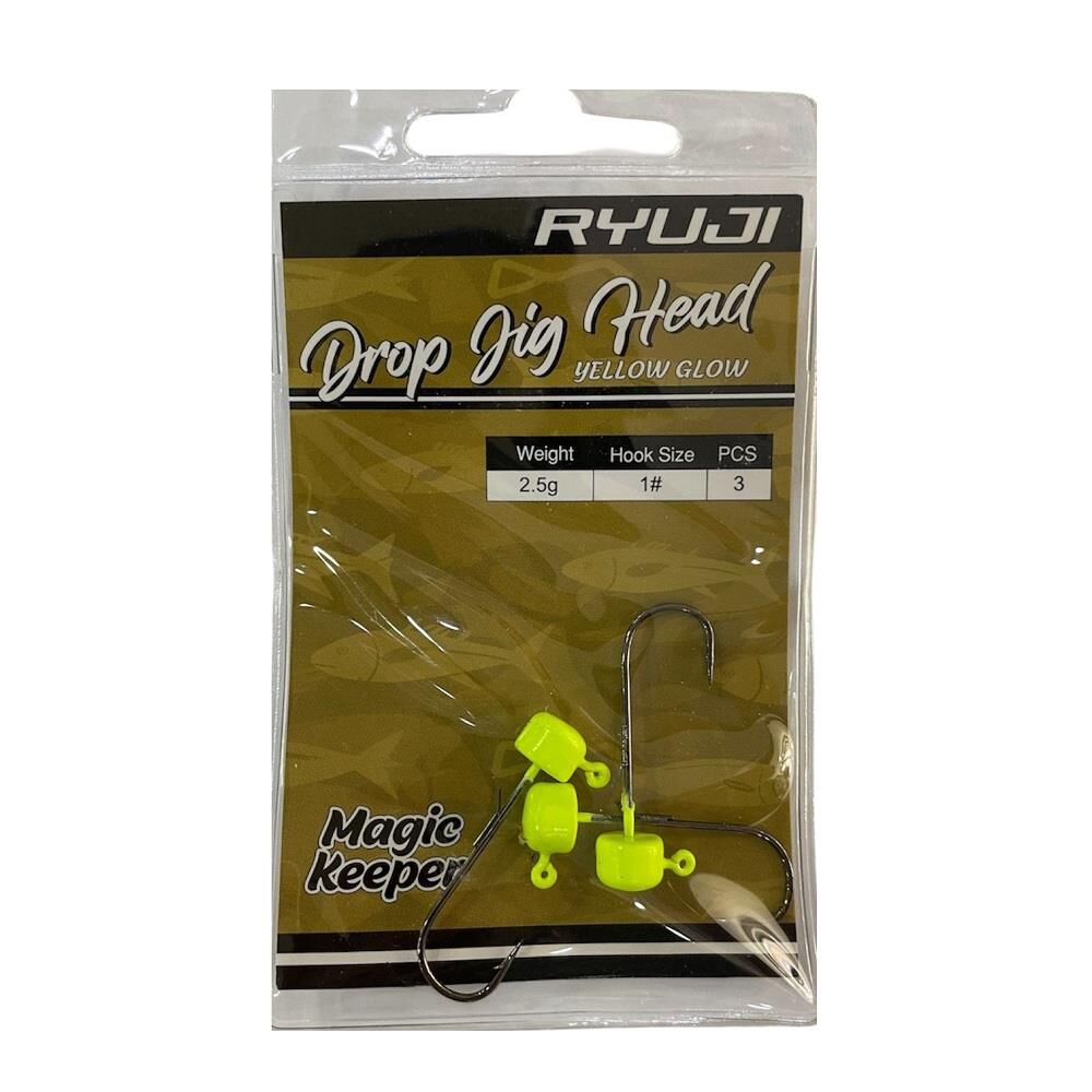Ryuji Drop Jig Head Zoka 2.5gr No:1  3 Adet Yellow