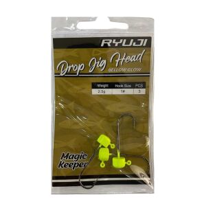 Ryuji Drop Jig Head Zoka 2.5gr No:1  3 Adet Yellow