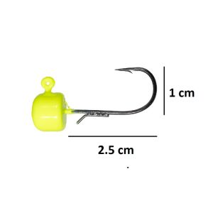 Ryuji Drop Jig Head Zoka 2.5gr No:1  3 Adet Yellow