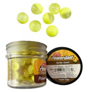 Berkley Powerbait Power Eggs Garlic Scent Clear Silver Fl Yellow