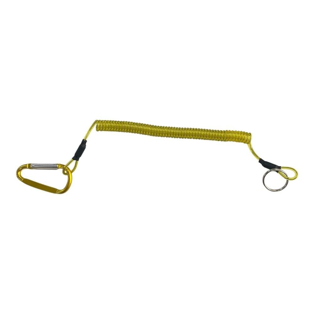 Powerex Spiral Karabinalı Balıkçı Askı Aparatı 21cm Sarı