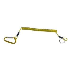 Powerex Spiral Karabinalı Balıkçı Askı Aparatı 21cm Sarı