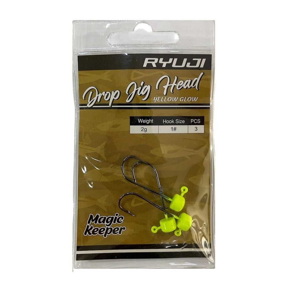 Ryuji Drop Jig Head Zoka 2gr No:1  3 Adet Yellow