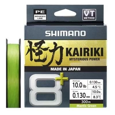 Shimano Kairiki 8+ 300 Mt 0.13mm İp Misina Mantis Green