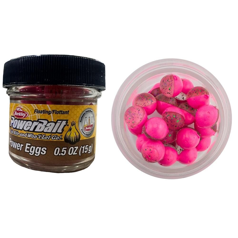 Berkley Powerbait Power Eggs Garlic Clear Green Purple Pink