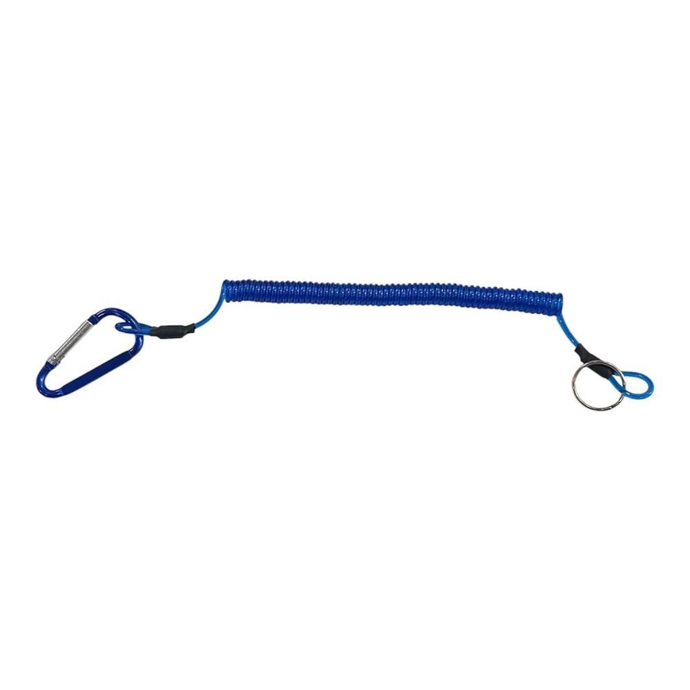 Powerex Spiral Karabinalı Balıkçı Askı Aparatı 21cm Mavi