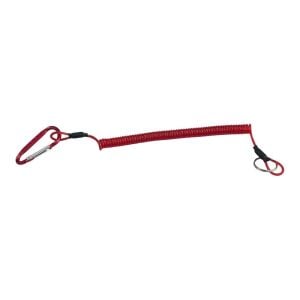 Powerex Spiral Karabinalı Balıkçı Askı Aparatı 21cm Kırmızı