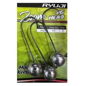 Ryuji 20gr İğne No:6/0 Zoka Jighead 3 Adet