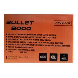 Ryuji Bullet 8000 5+1 Bilye Surf ve Sazan Olta Makinesi