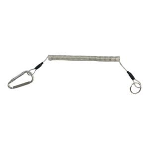 Powerex Spiral Karabinalı Balıkçı Askı Aparatı 21cm Gri