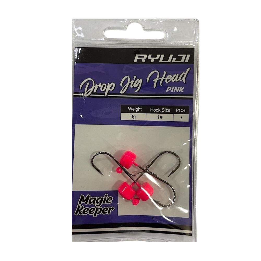 Ryuji Drop Jig Head Zoka 3gr No:1  3 Adet Pink