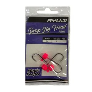 Ryuji Drop Jig Head Zoka 3gr No:1  3 Adet Pink
