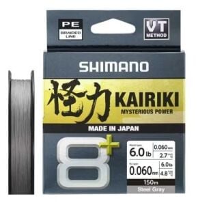 Shimano Kairiki 8+ 150 Mt 0.06mm İp Misina Steel Gray