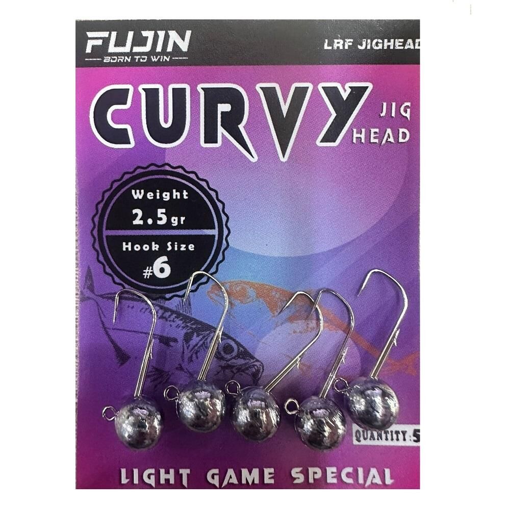 Fujin Curvy Jig Head Zoka 6 No 2.5gr (5 adet)
