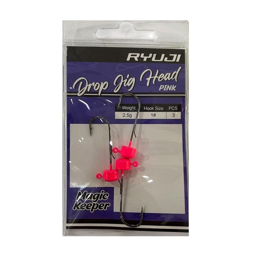 Ryuji Drop Jig Head Zoka 2.5gr No:1  3 Adet Pink