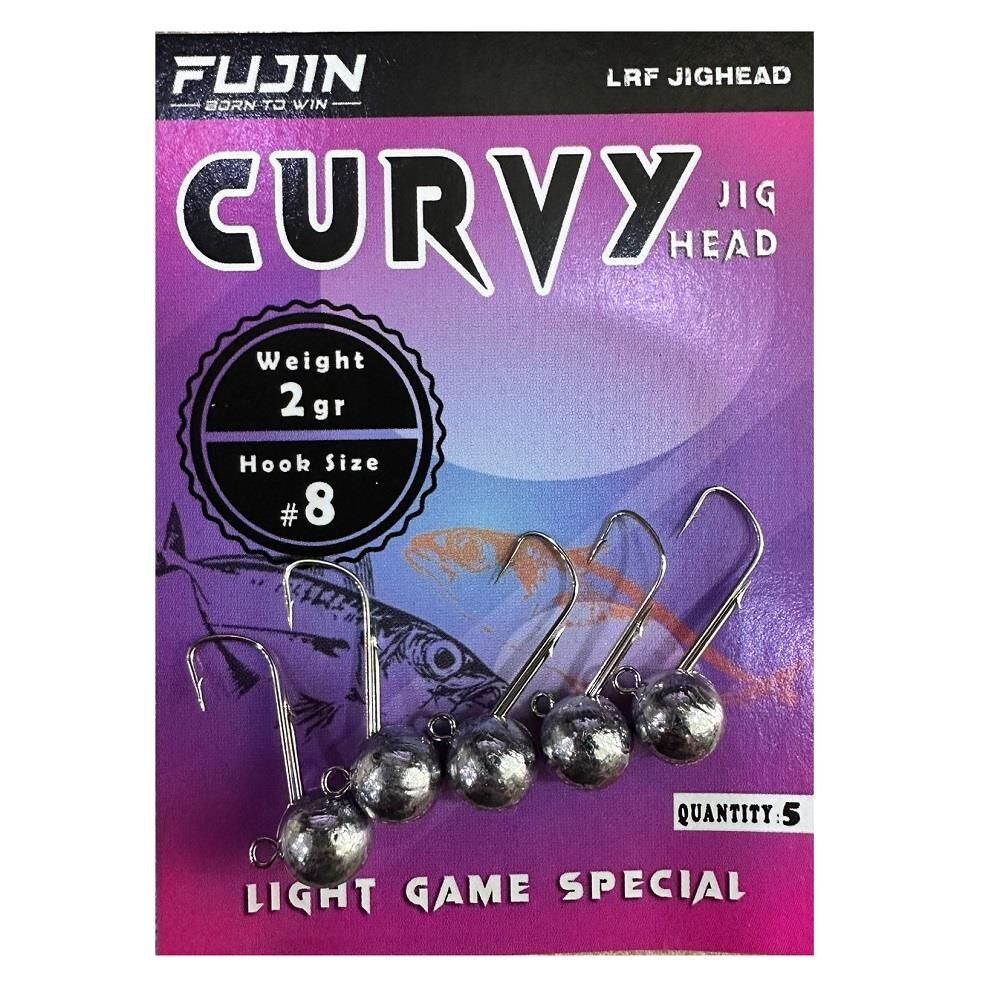 Fujin Curvy Jig Head Zoka 8 No 2gr (5 adet)