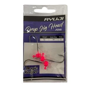Ryuji Drop Jig Head Zoka 2gr No:1  3 Adet Pink