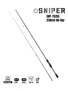 Fujin Sniper 230cm 0.6-8gr Ultra Light LRF Kamışı FSN-762UL Siyah