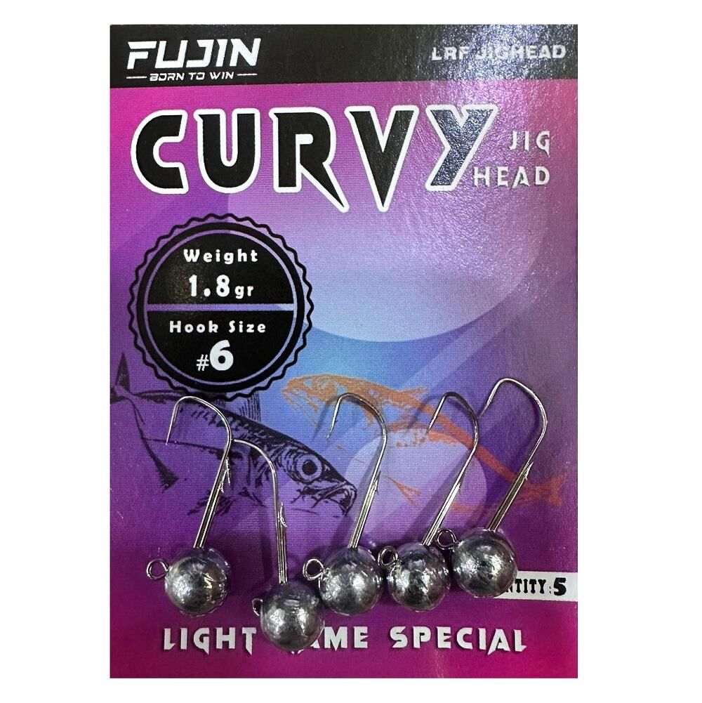 Fujin Curvy Jig Head Zoka 6 No 1.8gr (5 adet)