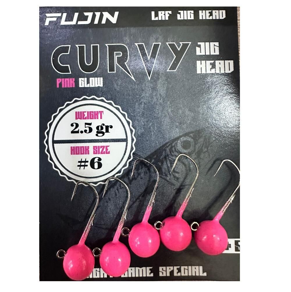 Fujin Curvy Jig Head Zoka 6 No 2.5gr (5 adet) Pink Glow