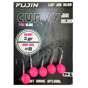 Fujin Curvy Jig Head Zoka 8 No 2gr (5 adet) Pink Glow