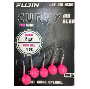 Fujin Curvy Jig Head Zoka 8 No 2gr (5 adet) Pink Glow