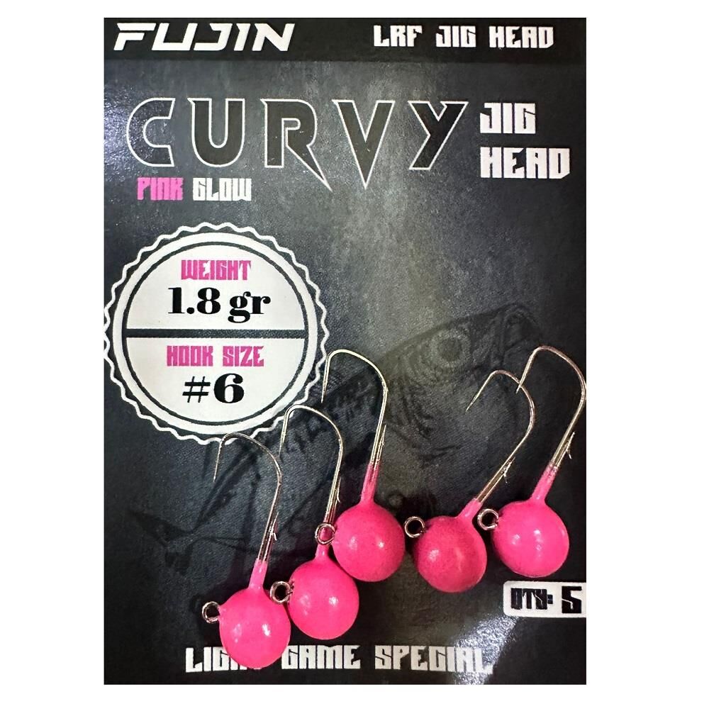 Fujin Curvy Jig Head Zoka 6 No 1.8gr (5 adet) Pink Glow