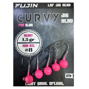 Fujin Curvy Jig Head Zoka 8 No 1.5gr (5 adet) Pink Glow