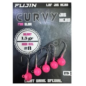 Fujin Curvy Jig Head Zoka 8 No 1.5gr (5 adet) Pink Glow