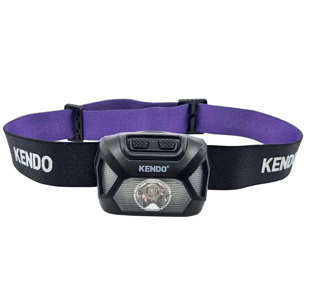 Kendo HCR-200L 100 Lümen UV Mor + Mavi + Beyaz Led Pilli Kafa Lambası