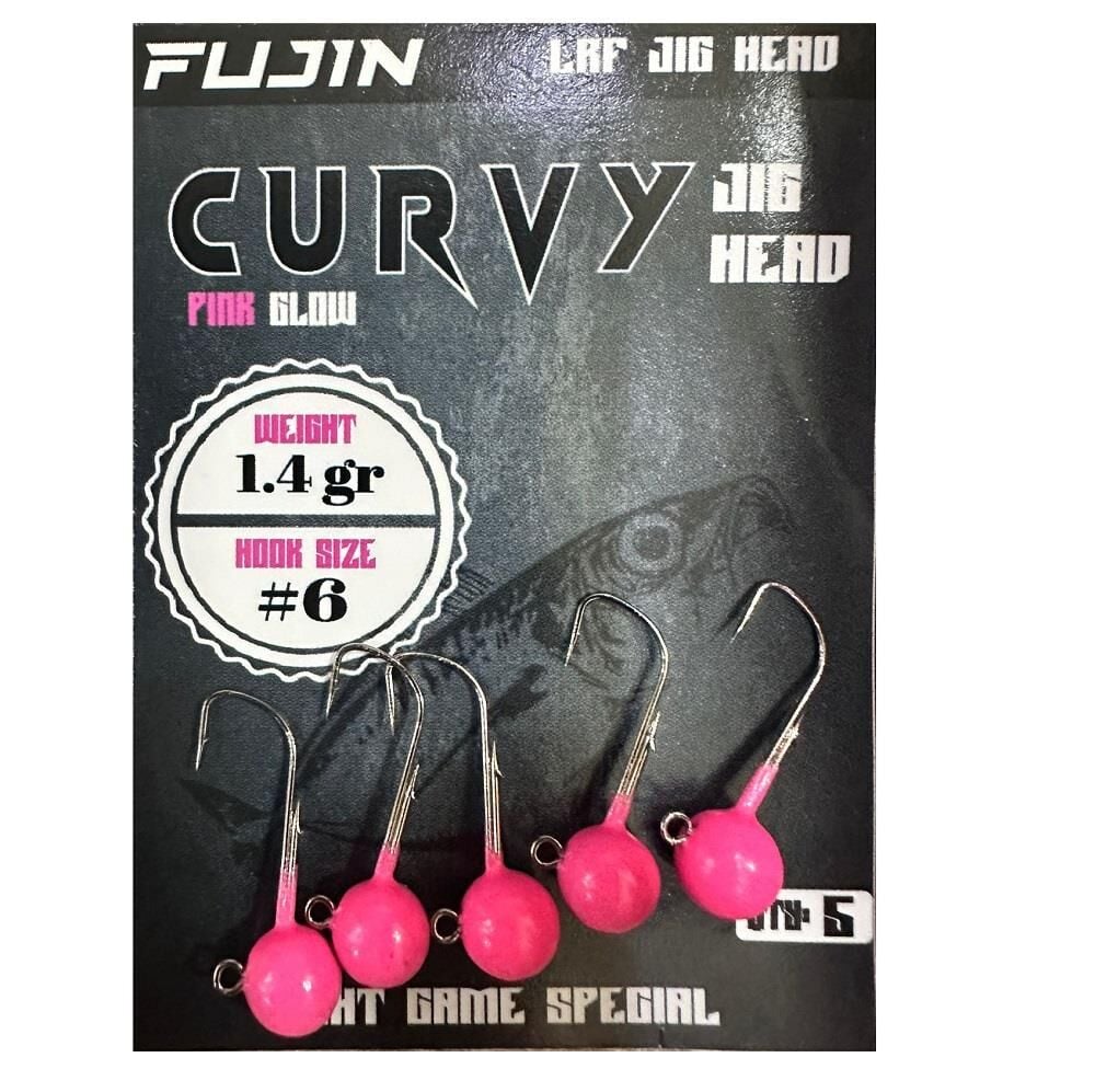 Fujin Curvy Jig Head Zoka 6 No 1.4gr (5 adet) Pink Glow