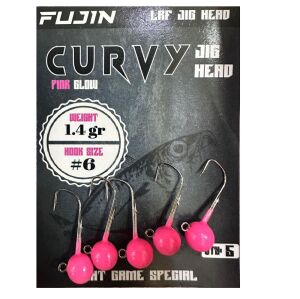Fujin Curvy Jig Head Zoka 6 No 1.4gr (5 adet) Pink Glow