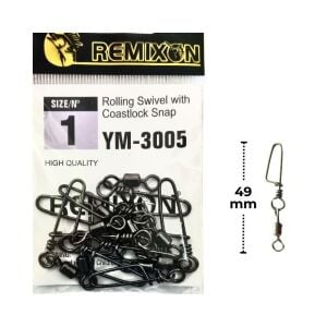 Remixon YM-3005 No:1 Klipsli Fırdöndü 10 adet