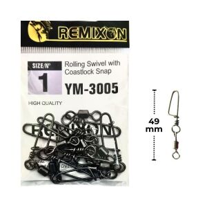 Remixon YM-3005 No:1 Klipsli Fırdöndü 10 adet