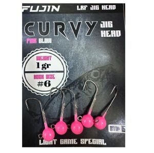 Fujin Curvy Jig Head Zoka 6 No 1gr (5 adet) Pink Glow