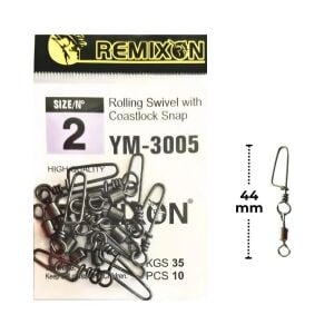 Remixon YM-3005 No:2 Klipsli Fırdöndü 10 adet