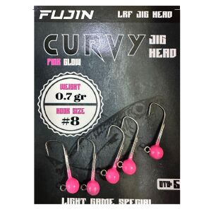 Fujin Curvy Jig Head Zoka 8 No 0.7gr (5 adet) Pink Glow