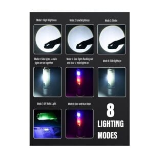 Powerdex PD-8007 Zoomlu Çok Amaçlı El Feneri