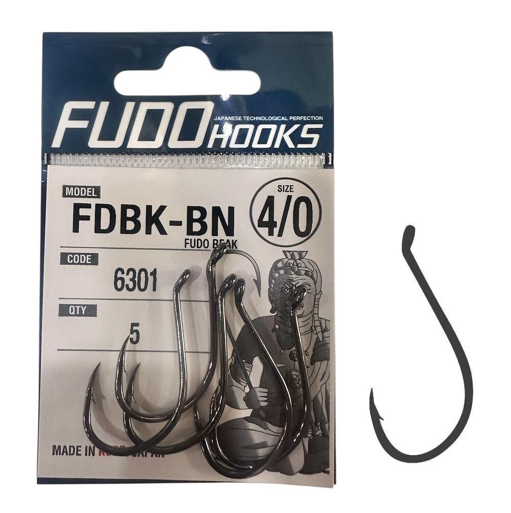 Fudo 6301 No:4/0 Fudo Beak Black Nikel Olta İğnesi 5 Adet
