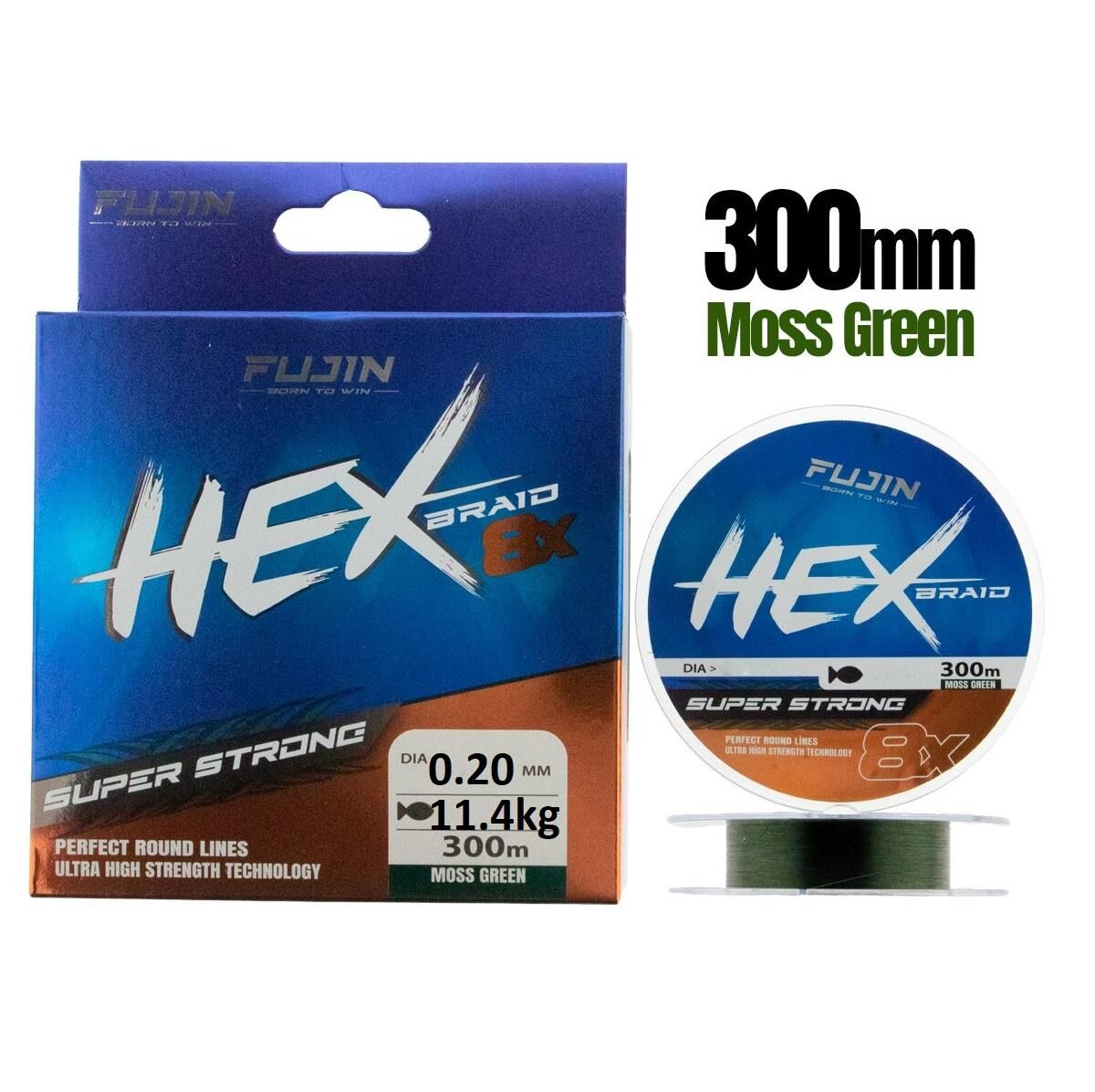 Fujin Yeni Hex 8x 0.20mm 300mt Moss Green İp Misina