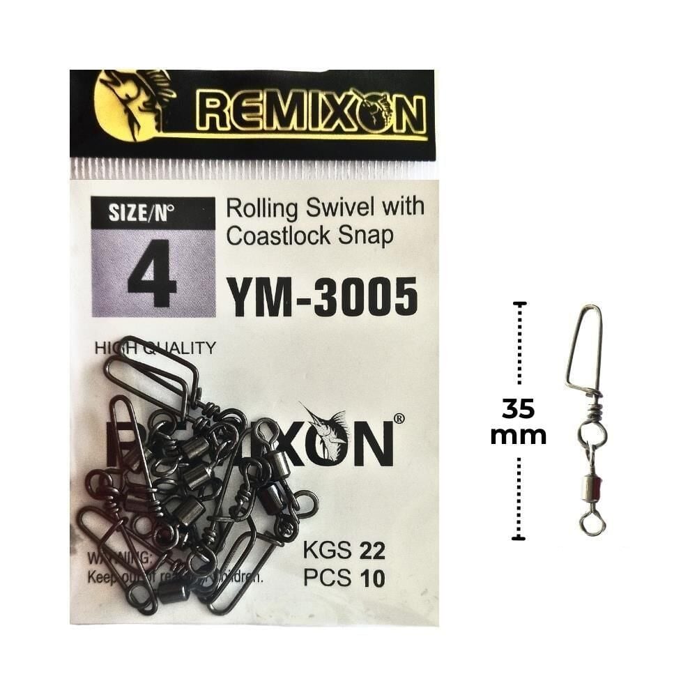 Remixon YM-3005 No:4 Klipsli Fırdöndü 10 adet