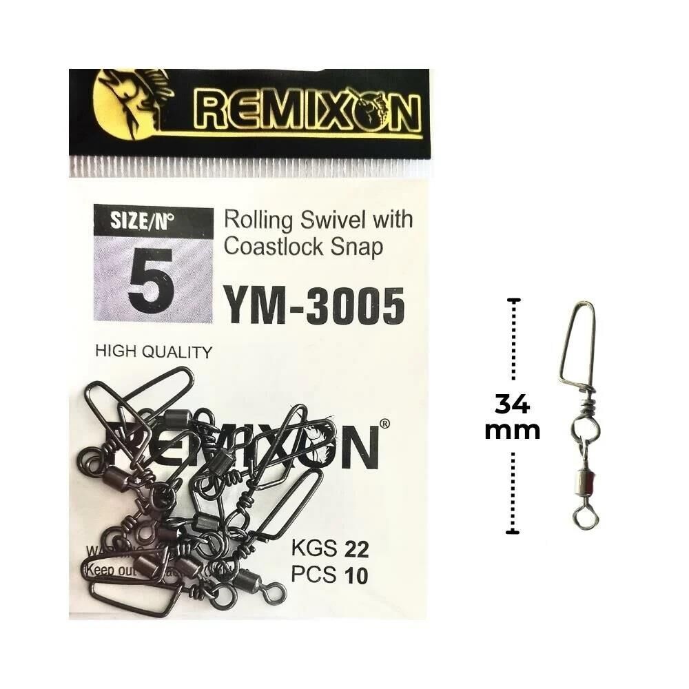 Remixon YM-3005 No:5 Klipsli Fırdöndü 10 adet