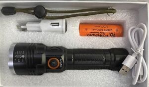 Powerdex PD-6696 Zoomlu Şarj Edilebilir Pilli El Feneri 15W