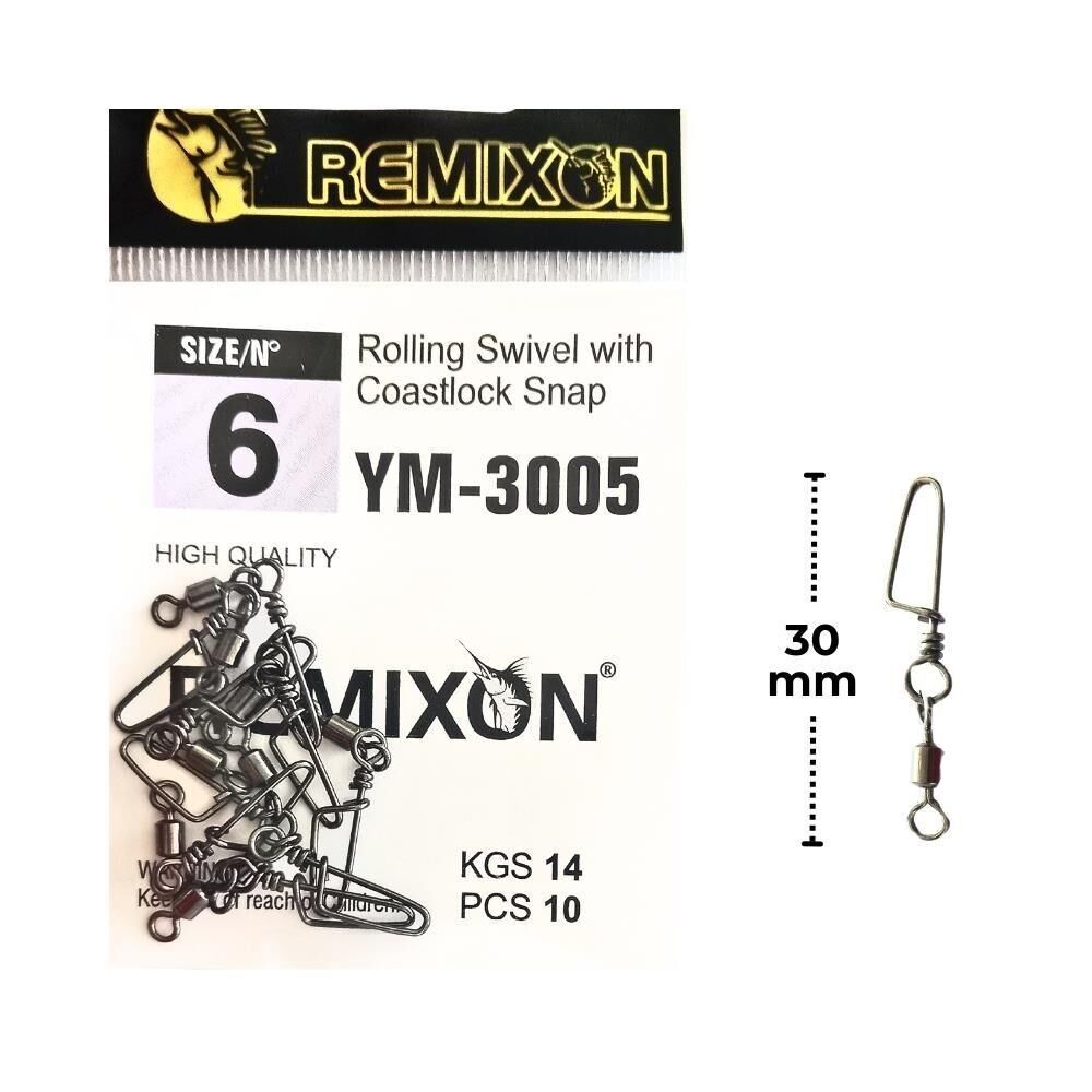 Remixon YM-3005 No:6 Klipsli Fırdöndü 10 adet
