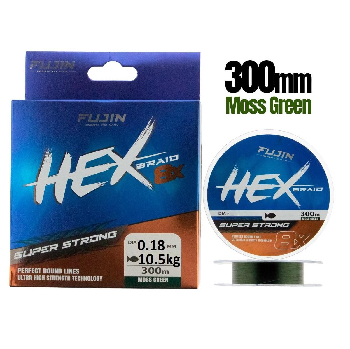 Fujin Yeni Hex 8x 0.18mm 300mt Moss Green İp Misina