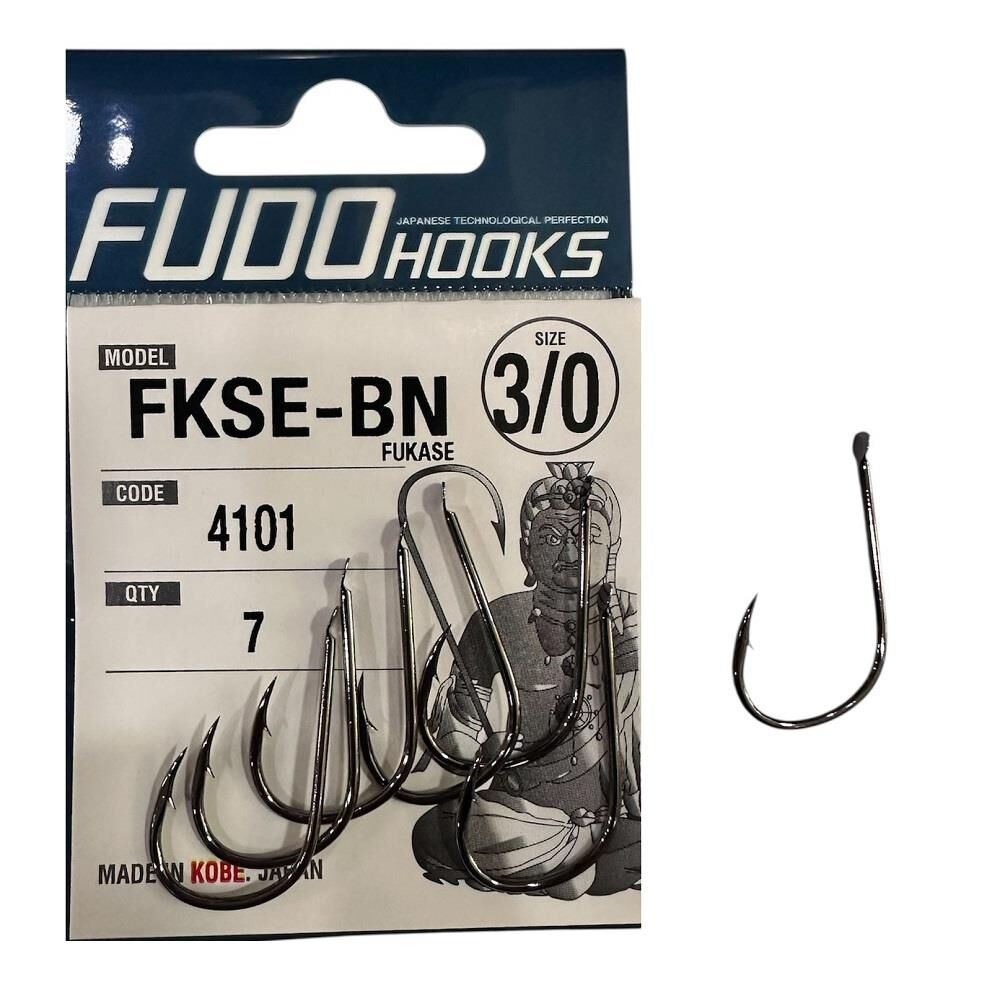 Fudo 4101 No:3/0 Fukase Black Nikel Olta İğnesi 7 Adet