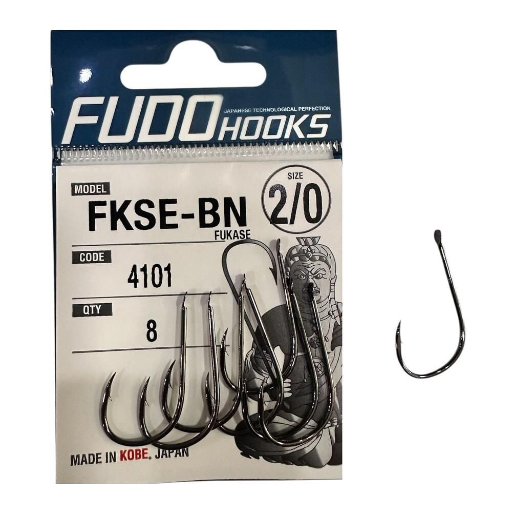 Fudo 4101 No:2/0 Fukase Black Nikel Olta İğnesi 8 Adet